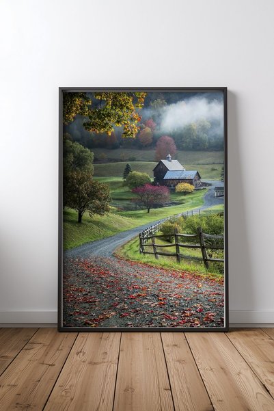 KEYFHOME Art Photo Design 7 Poster de pictură MDF cu 7 rame negre Cadou pentr...