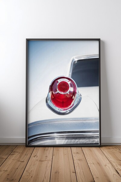 KEYFHOME 1962 Monterey taillight Αφίσα ζωγραφικής από MDF με μαύρο πλαίσιο Δώ...