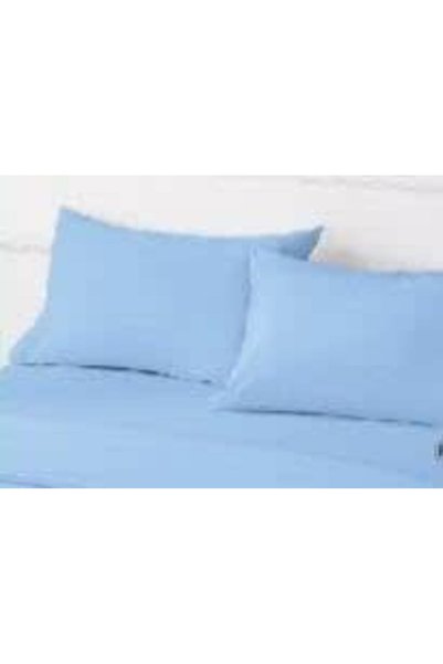 GENERAL طقم ملاءة سرير مزدوج مقاس 100×200 + 30 سم، مع غطاء وسادة واحد، باللون...