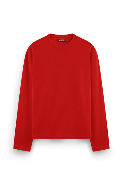 ROPE COUTURE Uzun Kollu Oversize Fit Tişört