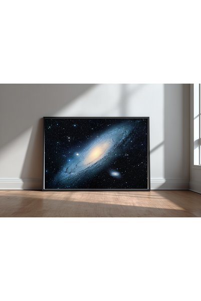 KEYFHOME Andromeda Galaxy Μαύρο με πλαίσιο MDF Αφίσα ζωγραφικής για διακόσμησ...