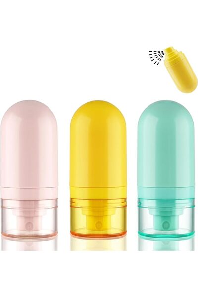 ASKIND زجاجات رذاذ صغيرة الحجم TSA Approved سعة 1 أونصة/30 مل، عبوة من 3 زجاج...