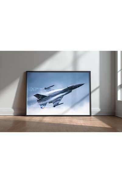 KEYFHOME Full Power Tiger Black Framed Mdf Table Poster Living Room Wall Deco...