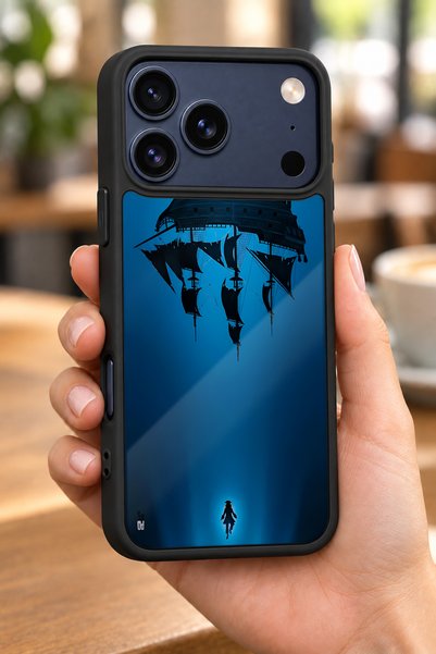 BGAKSESUAR حافظة مقاومة للصدمات بنمط JackSparrow متوافقة مع هاتف iPhone 18 Pr...