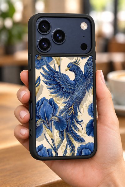 BGAKSESUAR iPhone 18 Pro Max Compatible Bird Pattern Shockproof Case with Cam...