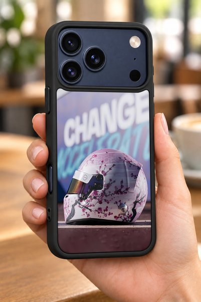 BGAKSESUAR iPhone 18 Pro Max Compatible Helmet Patterned Shockproof Case with...