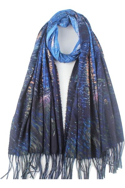 GENERAL Umjetnost Soft Cashmere Feel Scarf For Women Winter Warm Scarves Larg...