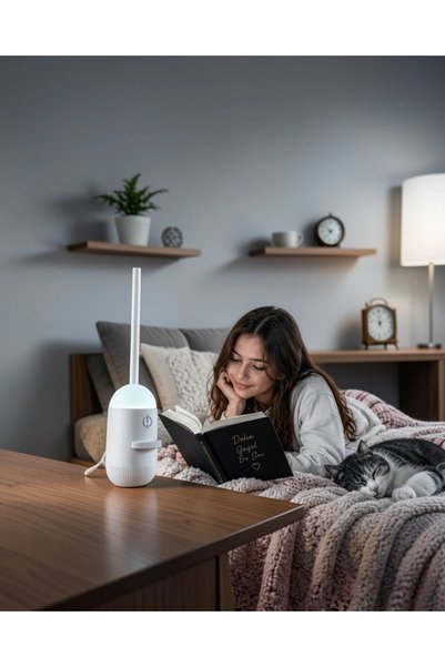 Nemere Gece Lambası Yıldız Ay Projeksiyonlu Gl001gecelambası-3