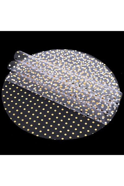 GENERAL 50 Piece Gold Placemats Disposable Round Table Mate 13 Inch Gold Foil...