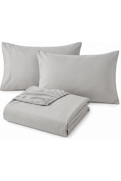 GENERAL طقم ملاءات سرير كينج مقاس 200×203×30 سم مع 4 أغطية وسائد (لون السلمون)