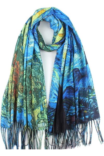 GENERAL Umjetnost Soft Cashmere Feel Scarf For Women Winter Warm Scarves Larg...