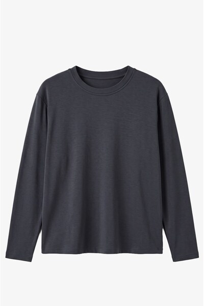 Havoş Anthracite Tinta Crew Neck Slim Sweatshirt