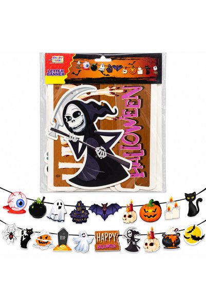 Generic Halloween Character Hanging Banner Set, 2PCS