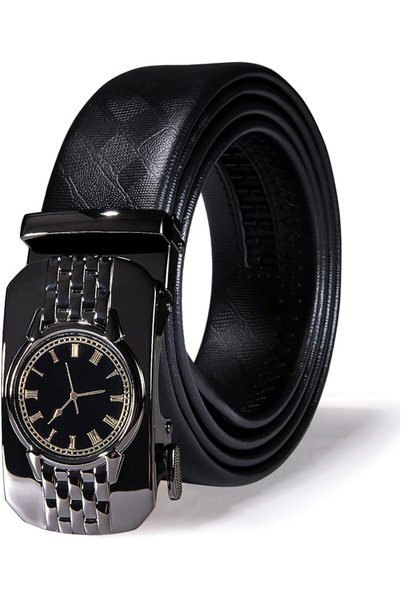 Dubulle Designer Ratchet Belt for Men Leather Fashion Adjustable Automatic Bu...
