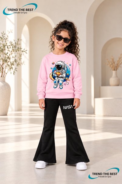 TREND THE BEST Trendin En İyisi Winter, Spring, and Autumn Girls' Black Spani...