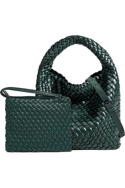 GENERAL Handmade Woven Shoulder Bags for Women Cute Hobo Tote Handbag Mini Cl...