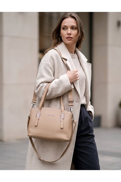 Just Polo Original Women's New Season Imported Heart Adjustable Strap Hand and Shoulder Bag Size:26X20 cm Rc2066