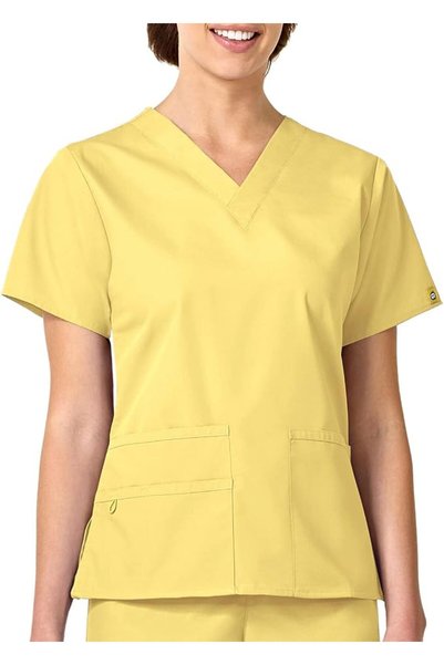 WINK Womens Short Sleeve Medical Scrubs Shirt Scrubs Bravo 5 Pocket V-neck Top