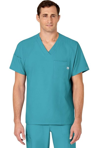 WINK WonderWink mens Men's V-neck Scrub Top Medical Scrubs Shirt (pack of 1)