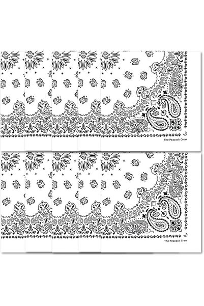 theadaco باندانا بيكوك كرو للبالغين من الجنسين (عبوة من قطعة واحدة)