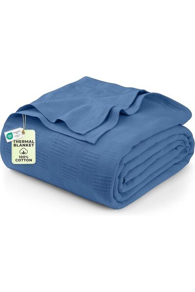 Utopia Bedding Cotton Blanket Full/Queen, Grey