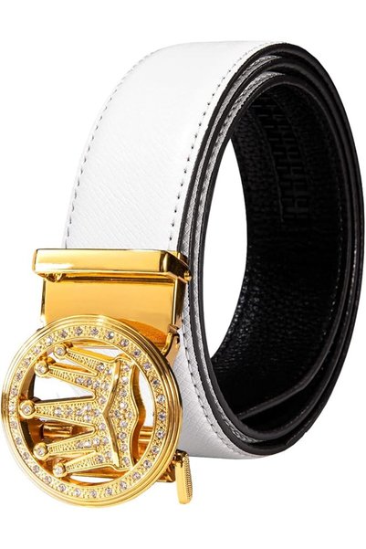 Dubulle Designer Ratchet Belt for Men Leather Fashion Adjustable Automatic Bu...