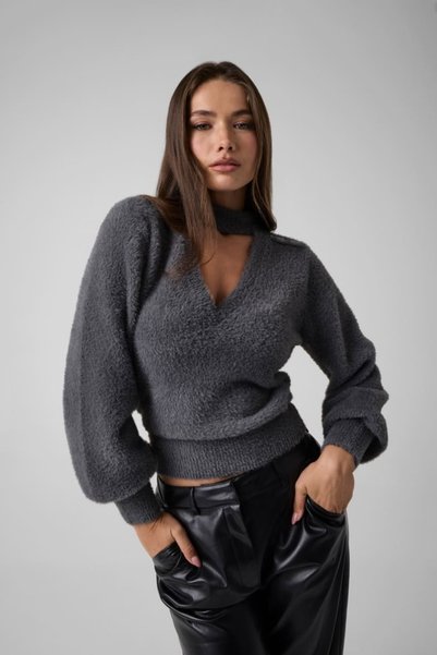 Guess Aftermath Grey Kadın Sweat W6Br74Z1761-G9M5 Antrasit