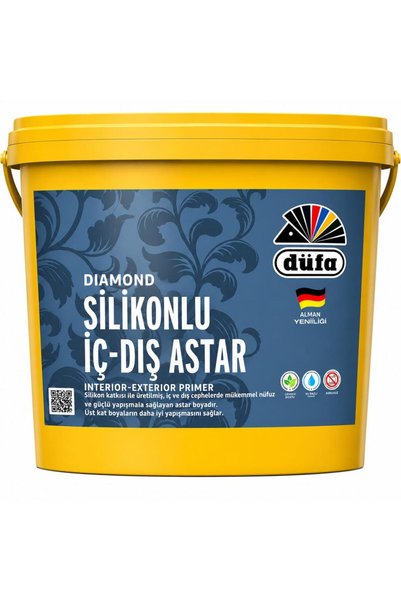 Düfa Diamond Silikonlu İç Dış Cephe Astarı 10 Kg Beyaz