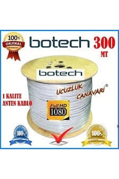 MEKs Tcx 300Mt Koaksiyel Uydu Anten Kablo Rg 6/U4L