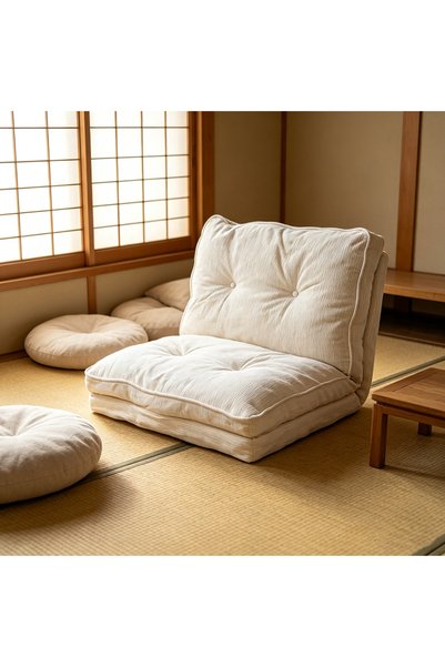 Topone1Topone1 Foldable Floor Sofa Bed, Convertible Single Sleeper Lounge Couch, Portable Adjustable for Apartment, Small Spaces, Living Room and Bedroom