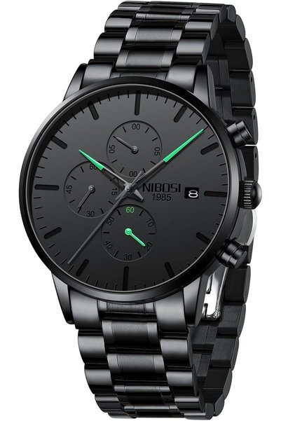 Generic Men's Watches Analog Minimalist Black Dial Watches for Men Business C...