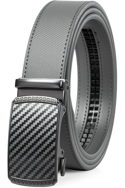GENERAL 'Founders & C Men's Ratchet Belt 1 3/8'',Leather Dress Belt Adjustabl...