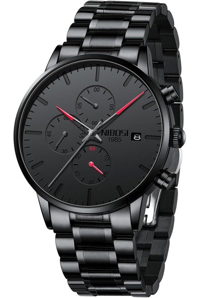 Generic Men's Watches Analog Minimalist Black Dial Watches for Men Business C...