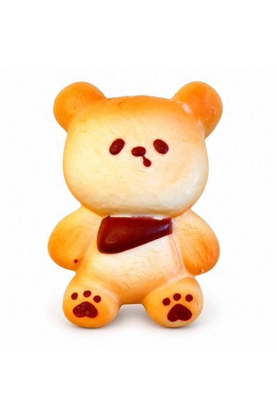 Bibilel Jucarie squishy Bibilel, Ursulet cu esarfa, cu revenire lenta