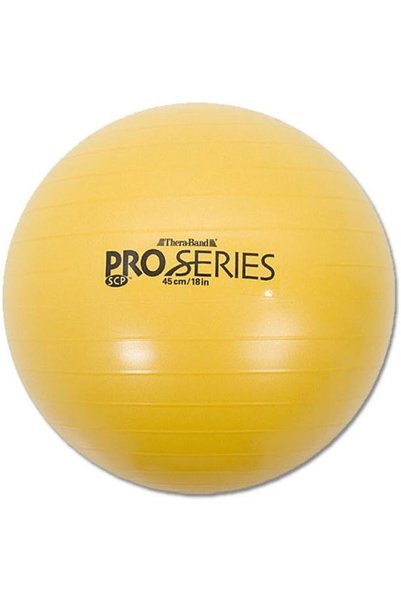THERABAND 23115 Anti-burst Exercise Ball for Body Height, Yellow, 45cm,4 Inch...