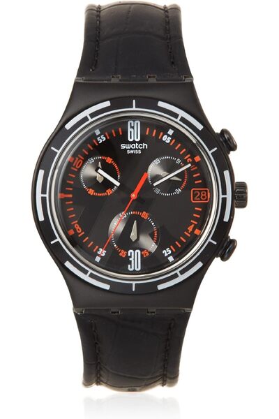 Generic Men's YCB4023 Black Leather Watch