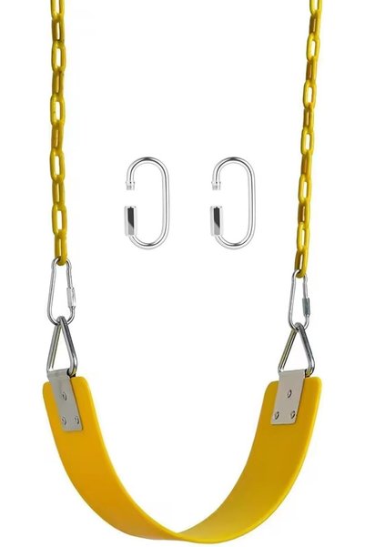 Generic Swing with Durable Chains, TPR Coated Heavy Duty Chains, Outdoor Play...