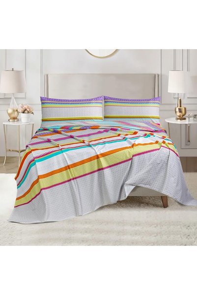 Generic Premium Flat Sheet and Pillow Cases (3 Pieces Set) King Size 250 x 26...