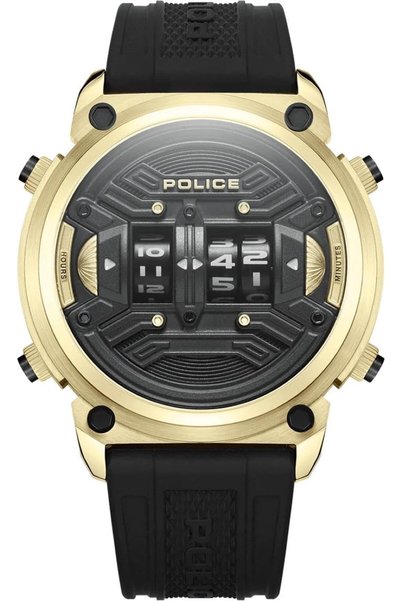 Generic Mens Rotor Silicone Strap Wrist Watch