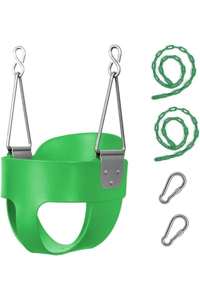 Generic Kids Swing with Durable Chains, TPR Coated Heavy Duty Chains, Outdoor...