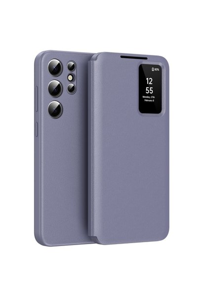 XGSM Husă tip portofel cu clapetă Smart View pentru Samsung Galaxy S22 Ultra,...