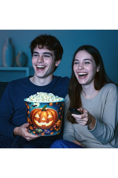 SHOPIENS Galeata Pentru Popcorn Cu Dovleac Halloween 1.8 l Shopiens®