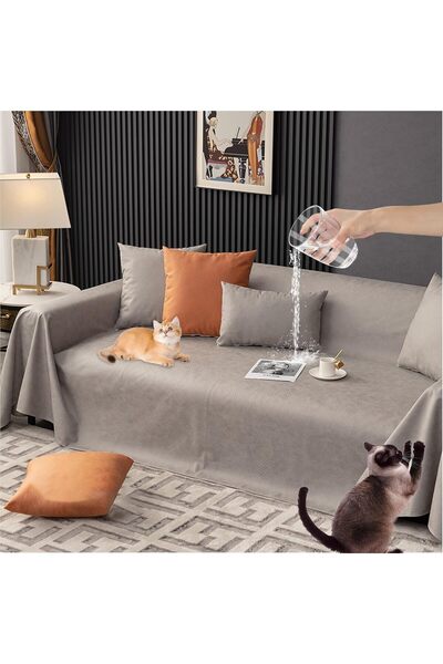 Generic 210 * 130cm Waterproof Sofa Cover, Faux Leather Couch Blanket, Non-Sl...