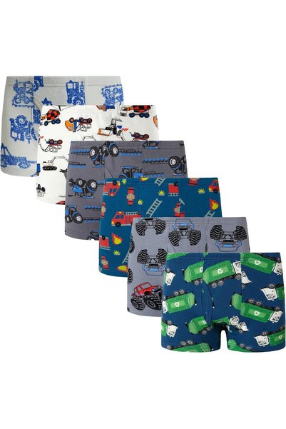 Generic boys' 100% Cotton Underwear - Comfortable & Breathable Printed Patter...