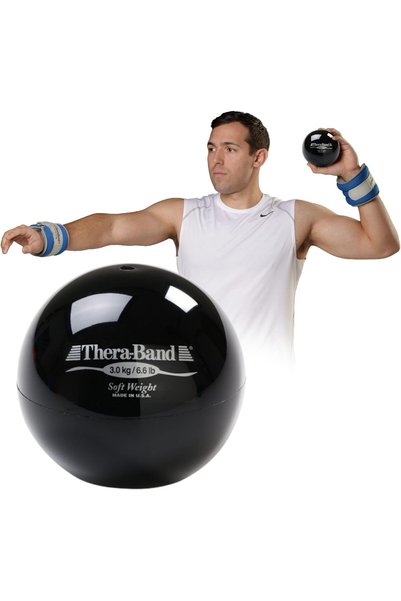 THERABAND Biofreeze Soft Weight, Hand Held Ball Shaped Isotonic Weight for St...