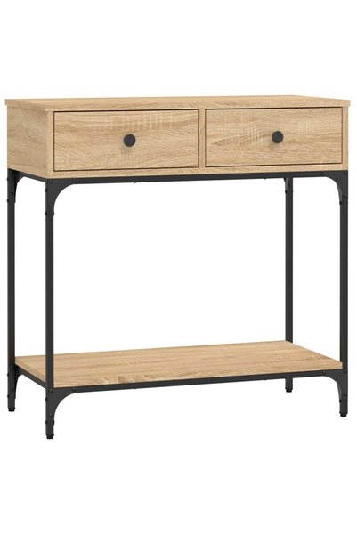 vidaxl Masă consolă, stejar sonoma, 75x34,5x75 cm, lemn prelucrat
