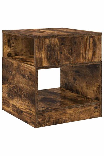 vidaxl Masă laterală Stejar fumuriu 40,5 x 40 x 45 cm Lemn prelucrat