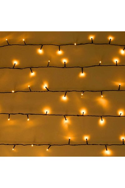 SHOPIENS Instalatie Craciun 800 LED Alb Extra-Cald, 43 m, cablu verde, cu pro...