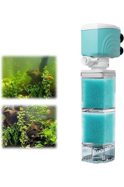 Generic فلتر حوض أسماك بسعة 40-150 جالون، مضخة هادئة موفرة للطاقة مع نظام تنظ...