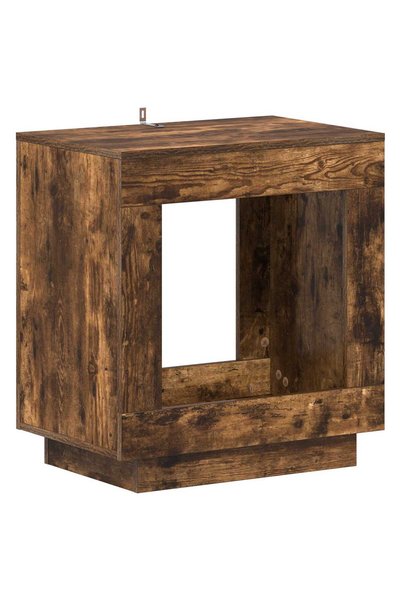 vidaxl Masă laterală Stejar fumuriu 60 x 40 x 65 cm Lemn prelucrat